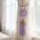 Curtain Tiebacks Rope,Decorative Handmade Tie Backs-White 7