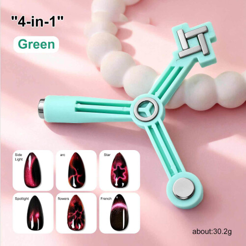 Portable Triangular Magnet Tool for Nail Art Craft of-Purple 1
