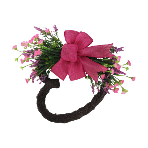 Child And Pet Safe Plastic Heart Shape Wreath User-Pink
