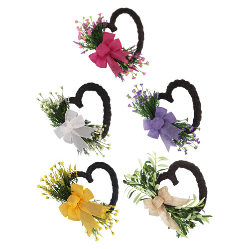 Child And Pet Safe Plastic Heart Shape Wreath User-Pink 1