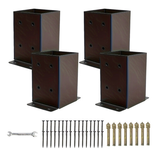 Sichere Zaunpfosten-Montagehalterung für-4PCS