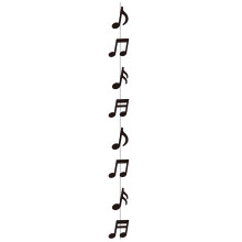 Schwarze Musiknoten-Partydekorationen, um eine musikalische-1