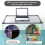 Sichere Aquarium-Netzabdeckung mit Futteröffnung,-XL 6