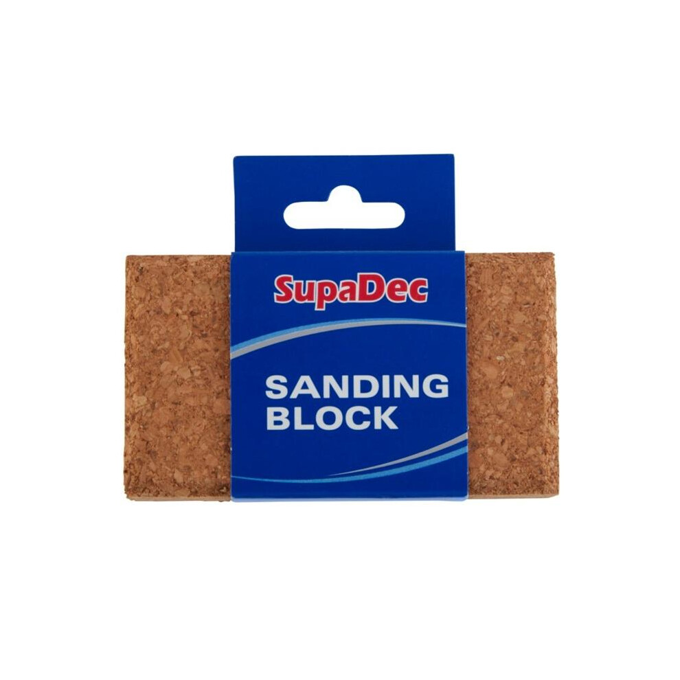 Supadec Decorator Cork Sanding Block 5059699445703