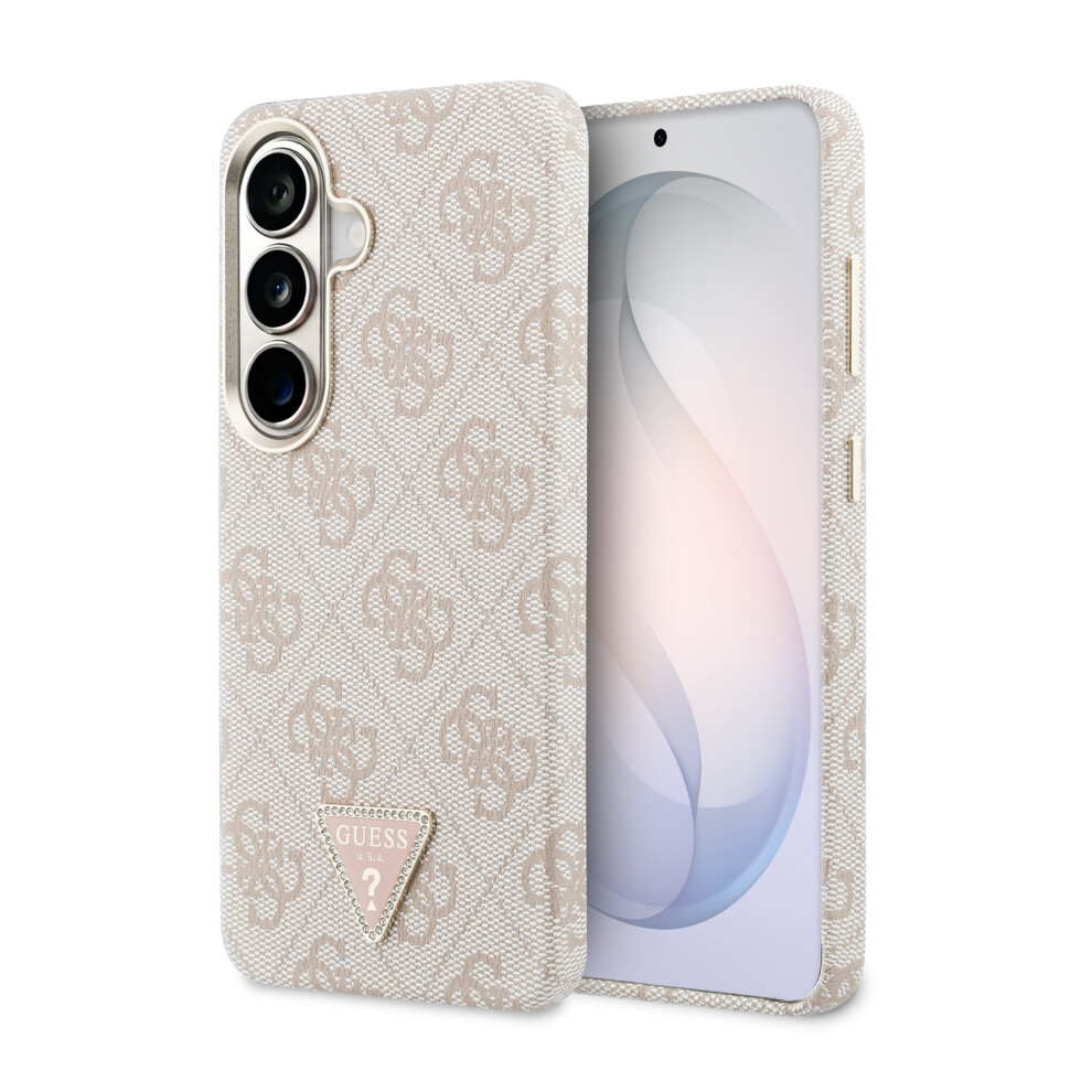 Guess 4G Triangle Logo Magsafe Impact Case For Samsung Galaxy S26 Pink 3666339613488