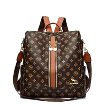 Vielseitiger Leder-Rucksack für Damen, geräumig, nutzbar als Rucksack & Schultertasche.