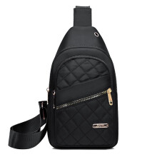Small Casual Sling Chest Crossbody Backpack for Women Travel Sport Hiking Daily Bag Black
