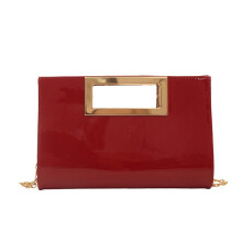 Pochette de soirée en cuir PU pour femme, avec poignée supérieure, sac à main élégant pour bal de promo, mariage et cocktails.
