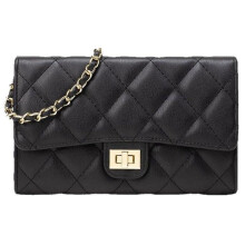 Elegante, klassische Damen-Umhängetasche mit Karomuster und Kette, luxuriöse Schultertasche für Damen