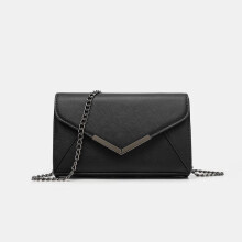 Pochette enveloppe en similicuir saffiano pour femme, élégant sac à main de soirée à rabat pour occasions formelles
