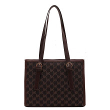 Große, bedruckte Damen-Tragetasche mit Farbblock-Design, modische Schultertasche für den täglichen Gebrauch