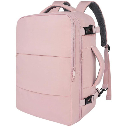 Modischer, geräumiger Freizeitrucksack/Laptop-Rucksack für Schule und Freizeit in Pink