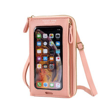 RFID Blocking Touch Screen Phone Purse, Small Travel Crossbody Wallet for Women