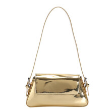 Niedliche, glitzernde silberne Hobo-Tasche im Y2K-Stil, kleine Abendclutch für Partys und Hochzeiten