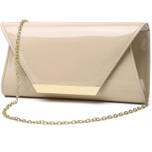 Pochette de soirée tendance en cuir verni, sac bandoulière idéal pour femme, cadeau de Noël parfait