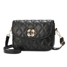 Trendige, gesteppte Leder-Umhängetasche für Damen, elegante Henkeltasche mit Kettenriemen