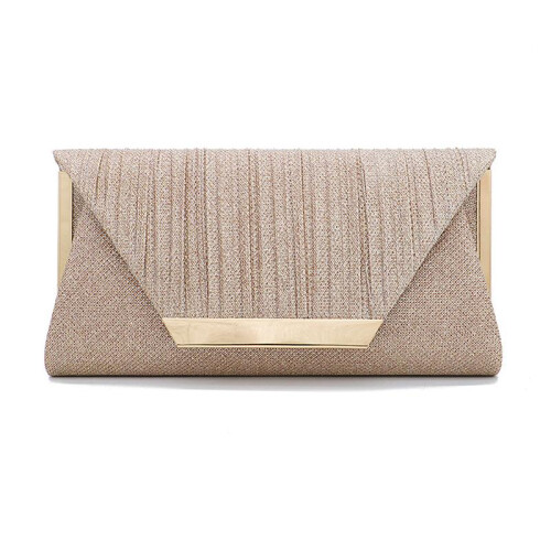 Borsa a tracolla classica da sera da donna con paillettes, a busta.
