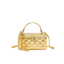 Mini Square Box Umhängetasche für Damen, elegante Kettenhandtasche mit Tragegriff