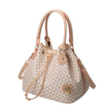 Elegante Western-Hobo-Tasche für Damen, Schultertasche mit Kordelzug und praktischen Taschen