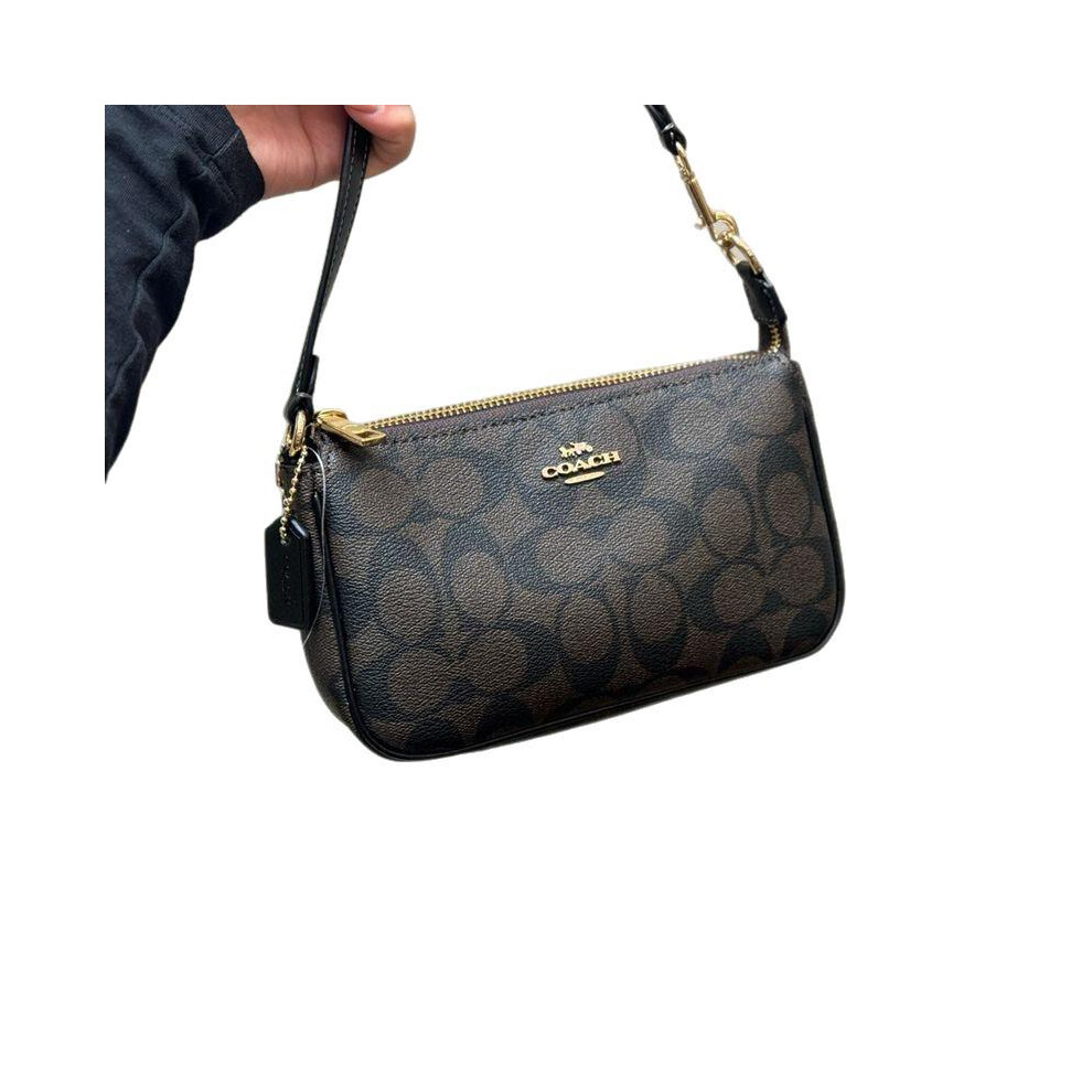 Vintage Monogram Mahjong Bag, Casual Underarm Crossbody Shoulder Handbag For Women Daily Use