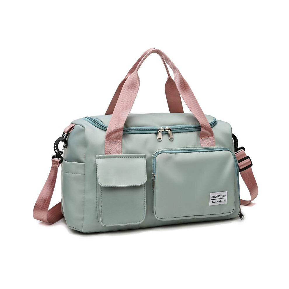 Womens Gym Duffle Bag, Weekender Travel Bag with Shoe Compartment