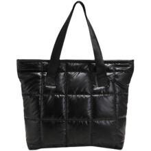 Gesteppte Tragetasche, weich gepolsterte, leichte Schultertasche für Damen