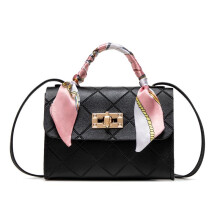 Quadratische Tasche mit Steppmuster, minimalistische Damen-Umhängetasche, klassische Henkeltasche.