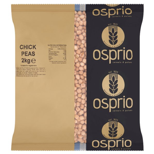 Osprio Chick Peas, 2Kg Bag