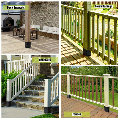 Heavy Duty Iron Post Support For Gazebo Railings Deck-1PCS 2