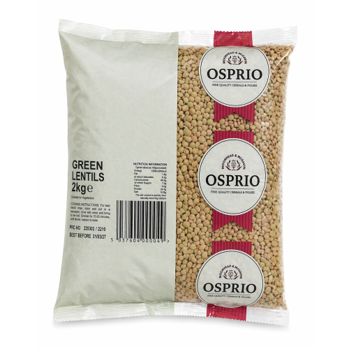 Osprio Green Lentils, 2Kg