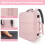 Modischer, geräumiger Freizeitrucksack/Laptop-Rucksack für Schule und Freizeit in Pink 5