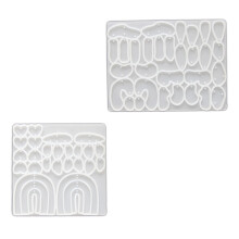 Irregular Shaped Earrings Mold Easy Demolding Silicone Ear-set