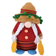 Figura de tela de muñeco enano 14x18cm