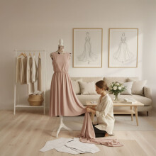 Dressmaker Dummy 36/38 with Stand, Adjustable Height