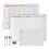 Magnetic Fridge Whiteboard Set, 3 Planners, 4 Pens 1