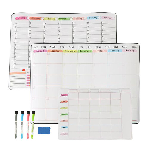 Magnetic Fridge Whiteboard Set, 3 Planners, 4 Pens