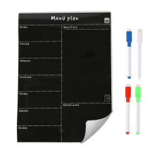 Magnetic Fridge Meal Planner, Weekly Organizer, Wipeable Surface