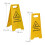Wet Floor Sign Set, 3-Pack, Folding, Double-Sided 4