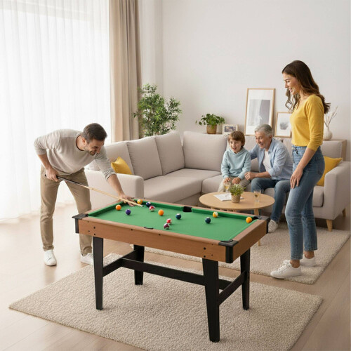 Compact Pool Table with Cues and Balls, MDF Build 1