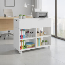 Mobile Filing Cabinet with Wheels, Compact Office Storage