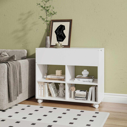 Mobile Filing Cabinet with Wheels, Compact Office Storage 2