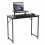 Schmaler schwarzer Computertisch mit Monitorablage 2