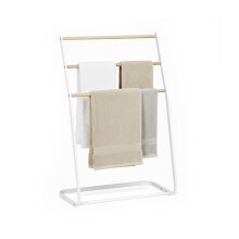 Freestanding Metal Towel Rail, 3-Rung Ladder Design