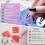 1 Set: Electric Suction Wireless Drill Pen Set with 4-Purple 2