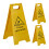 Wet Floor Sign Set, 3-Pack, Folding, Double-Sided 2
