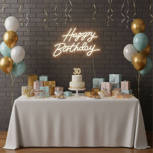 Happy Birthday LED Sign - Acrylic, USB Powered 1