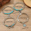 Handmade Bohemian Turquoise Bead Bracelet Multi Layer-Section 6 3