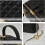 Bolsa transversal mini em couro de cordeiro acolchoado com alça de corrente e alça superior. 6