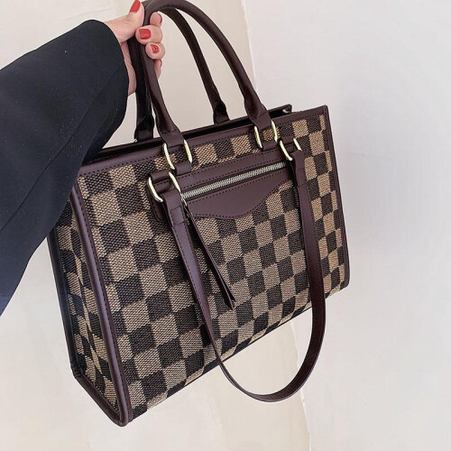 Large Capacity Commute Shoulder Bag, Elegant Daily Top Handle Handbag 1