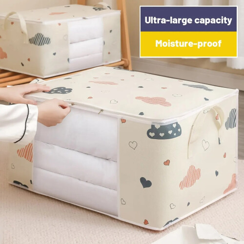 Large Clothes Storage Bag Organizer Foldable Zip 1